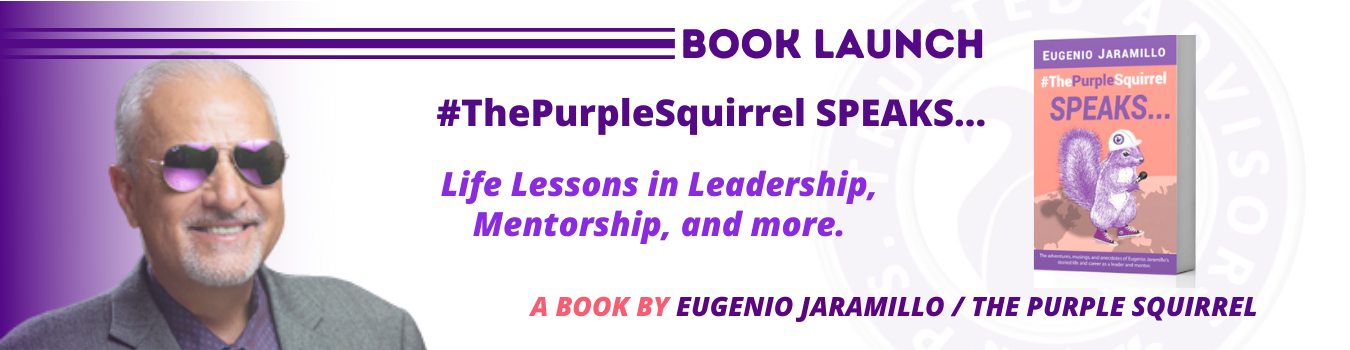 The Purple Squirrel SPEAKS... Book by Eugenio Jaramillo